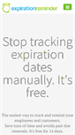 Mobile Screenshot of expirationreminder.net